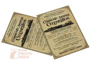 Banquet invitation for Cleburne Chamber of Commerce