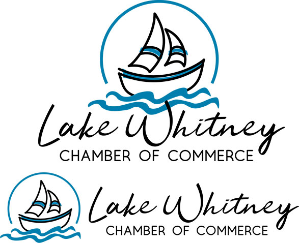 Vector logo redesign for Lake Whitney Chamber of Commerce