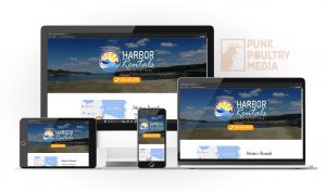 Mobile-first responsive website design for Harbor Rentals Lake Whitney